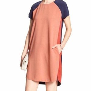 Banana Republic Color-Blocked Retro Shift Dress